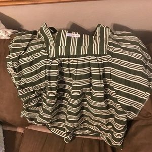 Army green short sleeve shirt